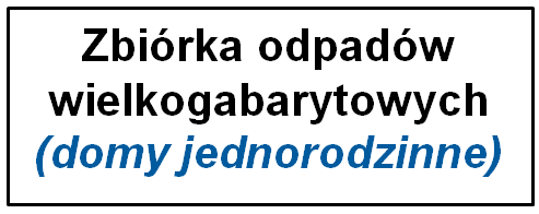 Zbiórka odpadów wielkogabarytowych - domy jednorodzinne